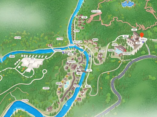 苍溪结合景区手绘地图智慧导览和720全景技术，可以让景区更加“动”起来，为游客提供更加身临其境的导览体验。